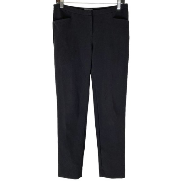 🌷 3/$30 Vince Camuto Black Slim Fit Cropped Trouser Size 2 - Picture 1 of 8